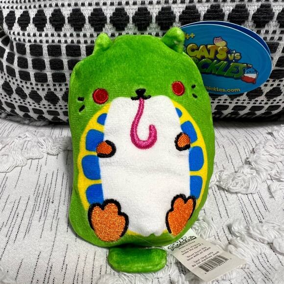 Cats Vs Pickles Ribit #219 Collectible Bean Plush Toy Soft 5” NEW w/ Tag - Picture 1 of 1